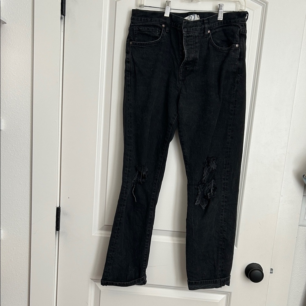 FP Movement by Free People Black Straight Leg Jeans